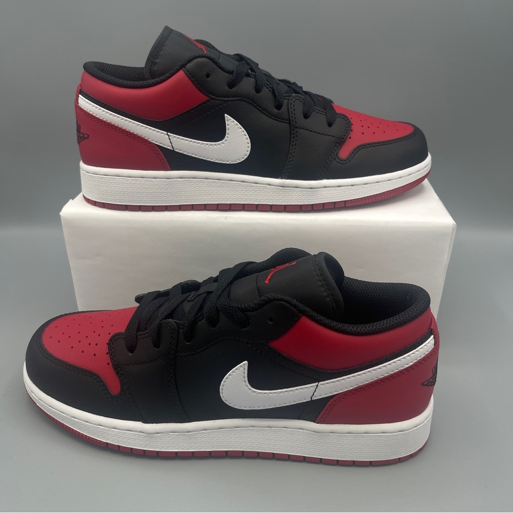 Nike Air Jordan 1 Low Big Girl * Shown: Black/White/Gym Red - Picture 10 of 14